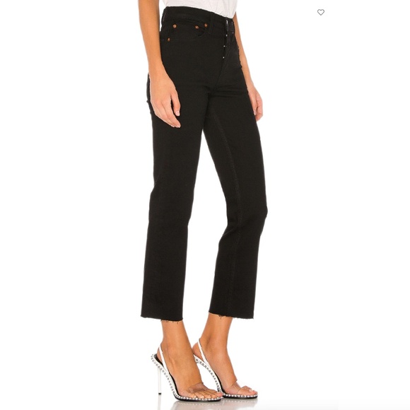 Re/Done Comfort Stretch High Rise Stove Pipe - Size 26 - Picture 8 of 16